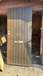 Hard houten voordeur, Ophalen, Gebruikt, Buitendeur, 200 tot 215 cm