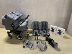 Bugaboo donkey 2-5 twin nieuwe kappen, Verstelbare duwstang, Bugaboo, Ophalen of Verzenden, Zo goed als nieuw