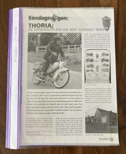 Unieke Map met documentatie bromfietsen Merknaam letter T, Fietsen en Brommers, Handleidingen en Instructieboekjes, Zo goed als nieuw
