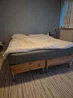 Ikea Espevar 2-persoonsbed 160x200, Ophalen, Verstelbaar, Bruin, Tweepersoons