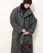 Sessùn fantastische zwart/crème tweed mantel, knopen 36/S, Ophalen of Verzenden, Nieuw, Maat 36 (S), Zwart