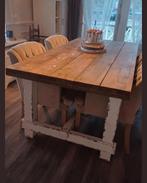 Te koop mooie landelijke eettafel 100x200cm, Ophalen, 200 cm of meer, 50 tot 100 cm, Zo goed als nieuw