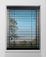Zwarte houten jaloezieën 50mm - ladderkoord tot 300cm breed., Raamdecoratiemagazijn.nl, 200 cm of meer, Zwart, Nieuw