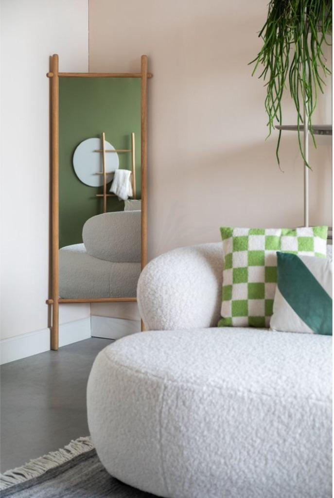 Housecraft Living Solene Spiegel/ Passpiegel Staand, Huis en Inrichting, Woonaccessoires | Spiegels, Zo goed als nieuw, Minder dan 50 cm