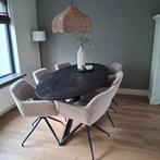 Ovale Eettafel, Ophalen, 200 cm of meer, 50 tot 100 cm, Zo goed als nieuw