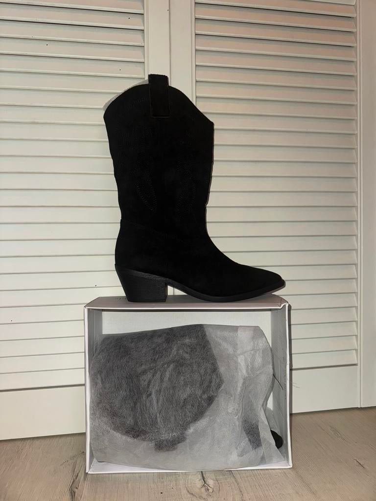 Nieuwe cowboylaarzen, Kleding | Dames, Schoenen, Ophalen of Verzenden, Zo goed als nieuw, Zwart, Hoge laarzen