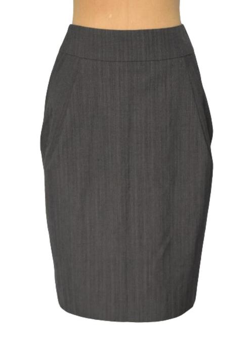 Nieuw Pauw pencil rokje, rok, pinstripe, Mt. S, Kleding | Dames, Rokken, Nieuw, Maat 36 (S), Bruin, Knielengte, Verzenden