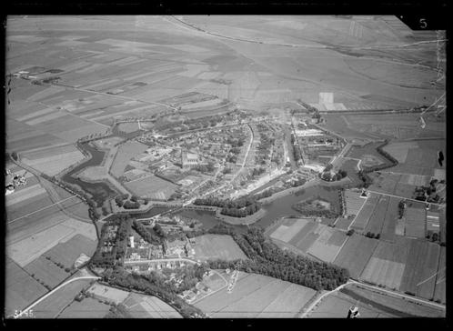 Brielle - luchtfoto - ca. 1930, Verzamelen, Foto's en Prenten, Nieuw, Foto, Overige onderwerpen, Voor 1940, Verzenden
