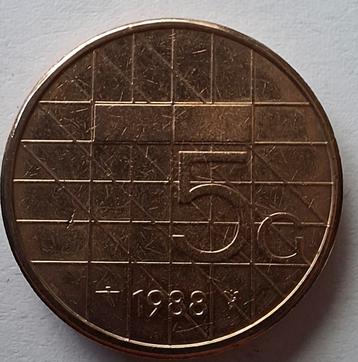 5 Gulden 1988 - Koningin Beatrix beschikbaar voor biedingen