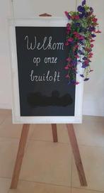 Welkomstbord met standaard, Ophalen, Gebruikt, Versiering, Geboorte of Huwelijk