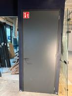 7 Hardhouten deuren met zwart alu kozijn - Nieuwstaat, Doe-het-zelf en Verbouw, Deuren en Horren, 80 tot 100 cm, 215 cm of meer