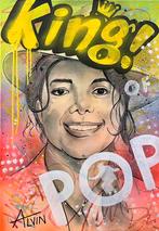 Michael Jackson king of pop handgeschilderd Alvin Silvrants, Antiek en Kunst, Ophalen of Verzenden