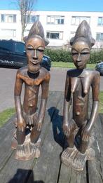 Unieke houten beelden uit Afrika  Man en Vrouw, Ophalen