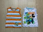 2 vrolijke t-shirts met Mickey Mouse maat 110, Ophalen of Verzenden, Zo goed als nieuw, Jongen, Shirt of Longsleeve