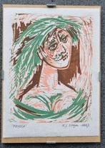 houtgravure Frigga uit 1997 van Rob Stegen (Maastricht), Ophalen