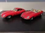 2 schaalmodellen 1/18 Jaguar E-Type van Bburago, Hobby en Vrije tijd, Modelauto's | 1:18, Verzenden, Zo goed als nieuw, Auto, Bburago