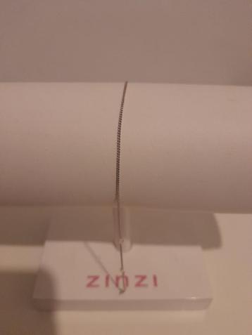 Zilveren venitiaans enkelbandje lang met halve maan 24,5cm beschikbaar voor biedingen