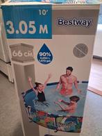 Bestway Opzetzwembad - 305 cm, Tuin en Terras, Zwembaden, Ophalen, Minder dan 80 cm, Rond, 300 cm of meer