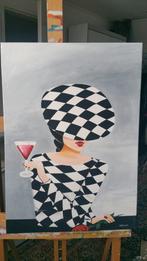 Handgeschilderd op doek, Antiek en Kunst, Ophalen