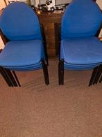 10 mooie stappelstoelen zwart blauw, Ophalen, Zo goed als nieuw, Blauw