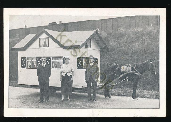 Zwitsersch Alpenhuisje op Paardenwagen [KRST009-1146, Verzamelen, Ansichtkaarten | Nederland, Ongelopen, Noord-Holland, 1940 tot 1960