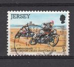 Jersey UK met motorrijders motorclub, Verzenden, Gestempeld