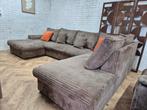 Hoekbank | Ribstof | Comfort, Ophalen of Verzenden, Zo goed als nieuw, Vierpersoons of meer