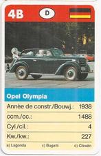 Kw4523 autokaartje 4b opel olympia, Ophalen of Verzenden, Zo goed als nieuw, Auto's