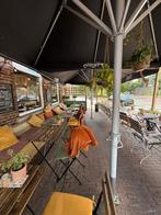 Terras Tafels en Stoelen horeca of tuin, Ophalen, Gebruikt, Hout, Inklapbaar