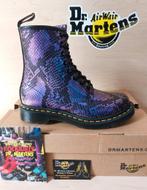 Dr. Martens 1460 Purple, Viper Croc Emboss Maat: 40 UK6.5, Nieuw, Lage of Enkellaarzen, Ophalen of Verzenden, Dr. Martens