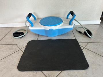 balansbord fitnessboard draaischijf handgrepen + rekbanden beschikbaar voor biedingen
