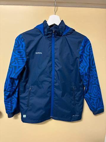 Kipsta regenjas, donkerblauw, maat 140/146 beschikbaar voor biedingen