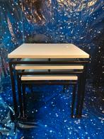 MIMISET NESTINGTABLES PASTOE BRAAKMAN RETRO, Minder dan 45 cm, Minder dan 55 cm, Gebruikt, Vierkant