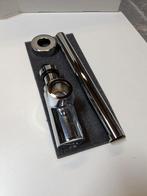 2stuks Plieger designbekersifon rond met muurbuis en rozet, Doe-het-zelf en Verbouw, Buizen en Afvoer, Afvoer, Pvc, Nieuw, Ophalen of Verzenden