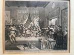 oude antieke ets gravure 1755 Gebroeder De Witt Johan, Antiek en Kunst, Kunst | Etsen en Gravures, Ophalen of Verzenden