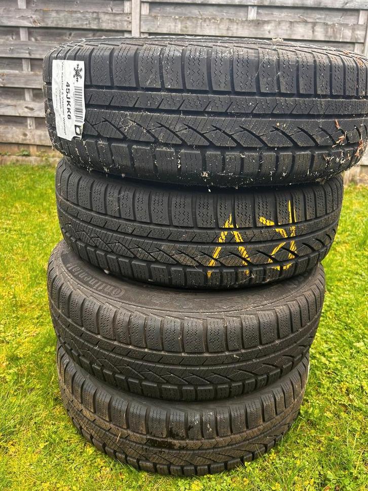 Continental Winterbanden 185/65 R15 op stalen velg, Auto-onderdelen, Banden en Velgen, Ophalen