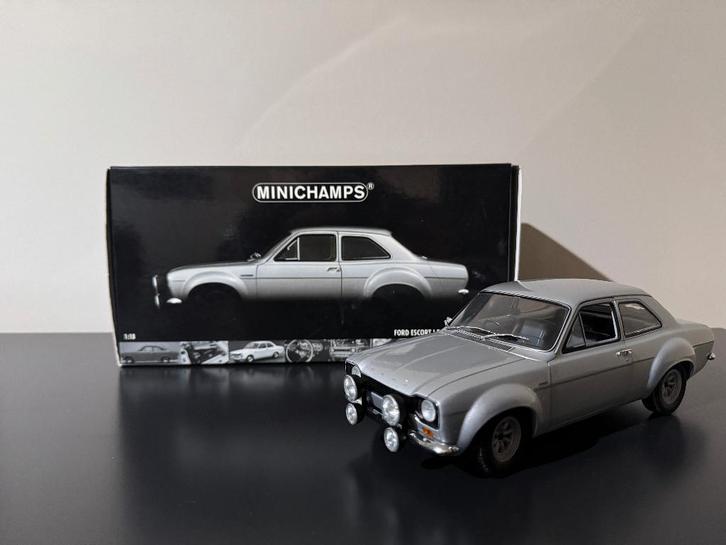 Ford Escort I RS 1600 AVO 1970 Minichamps 1/18 180 688100, Hobby en Vrije tijd, Modelauto's | 1:18, Zo goed als nieuw, Auto, MiniChamps