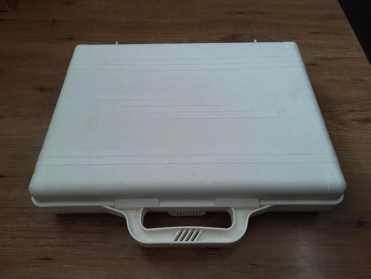 Witte Kunststof Koffer - Tontarelli Koffertje, Sieraden, Tassen en Uiterlijk, Koffers, Gebruikt, Hard kunststof, Minder dan 50 cm