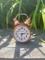 Vintage koperen Jerger mechanische alarmklok/wekker, Ophalen of Verzenden