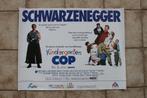 filmaffiche kindergarten Cop 1990 Schwarzenegger filmposter, Rechthoekig Liggend, Ophalen of Verzenden, A1 t/m A3, Zo goed als nieuw