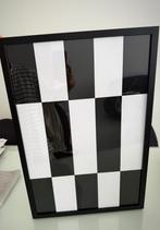 Zwart Wit Gestreept Poster met Lijst, Huis en Inrichting, Ophalen of Verzenden, Zo goed als nieuw