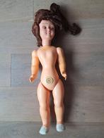 Antieke oude pop 70 cm geluid buik bijzonder haar celluloid, Verzamelen, Ophalen of Verzenden, Gebruikt, Pop