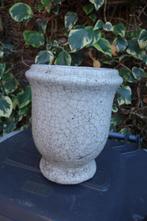 bloempot marmer look, Tuin en Terras, Bloempotten, Ophalen, Steen, Gebruikt, Rond