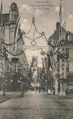 1909 ROTTERDAM Versiering van de Hoofdsteeg., Ophalen of Verzenden, Voor 1920, Gelopen, Zuid-Holland