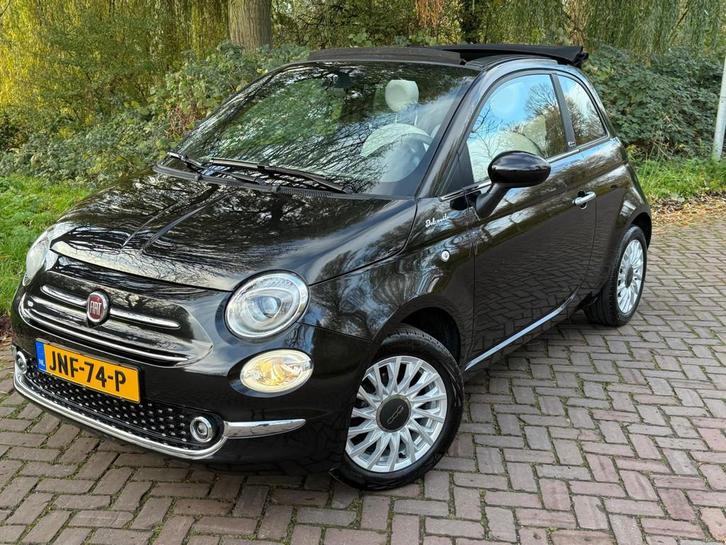 Fiat 500c 1.0 Hybrid Dolcevita Cabrio 1 Eig.b.j.6-2022 Leer,, Auto's, Fiat, Bedrijf, Te koop, 500C, ABS, Airbags, Airconditioning