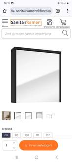 spiegelkast voor badkamer zwart, Ophalen, Spiegelkast, Nieuw, 50 tot 100 cm