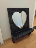 Spiegel met een hartvorm, Huis en Inrichting, Woonaccessoires | Spiegels, Ophalen, Minder dan 50 cm, Gebruikt, Minder dan 100 cm