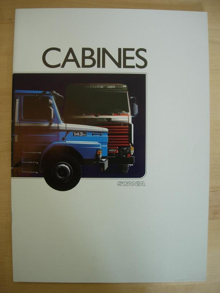 Scania Cabine Brochure 1989 – 143 113 93 T R G P, Boeken, Auto's | Folders en Tijdschriften, Zo goed als nieuw, Overige merken