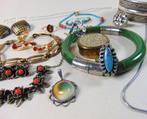 Lot partij vintage/nieuwe sieraden incl zilver loop&sloop#17, Gebruikt, Verzenden, Ssiesvintagesieraden@gmail.com, Ssies