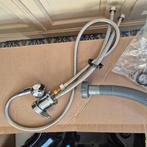 Zwart keramiek wasbak en kraan kapsalon Quirumed NIEUW, Ophalen, Nieuw, Overige typen